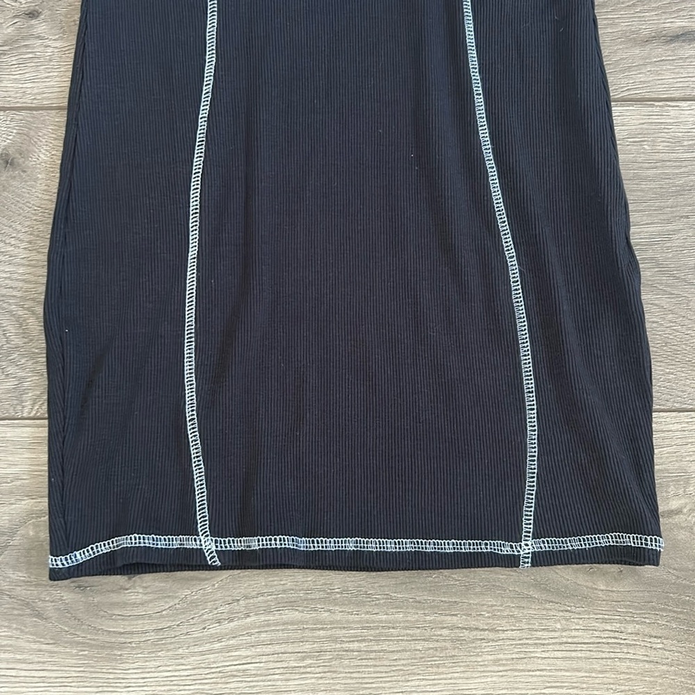 Urban Nation Black Sleeveless Dress 100% Cotton Size Large - Picture 4 of 6